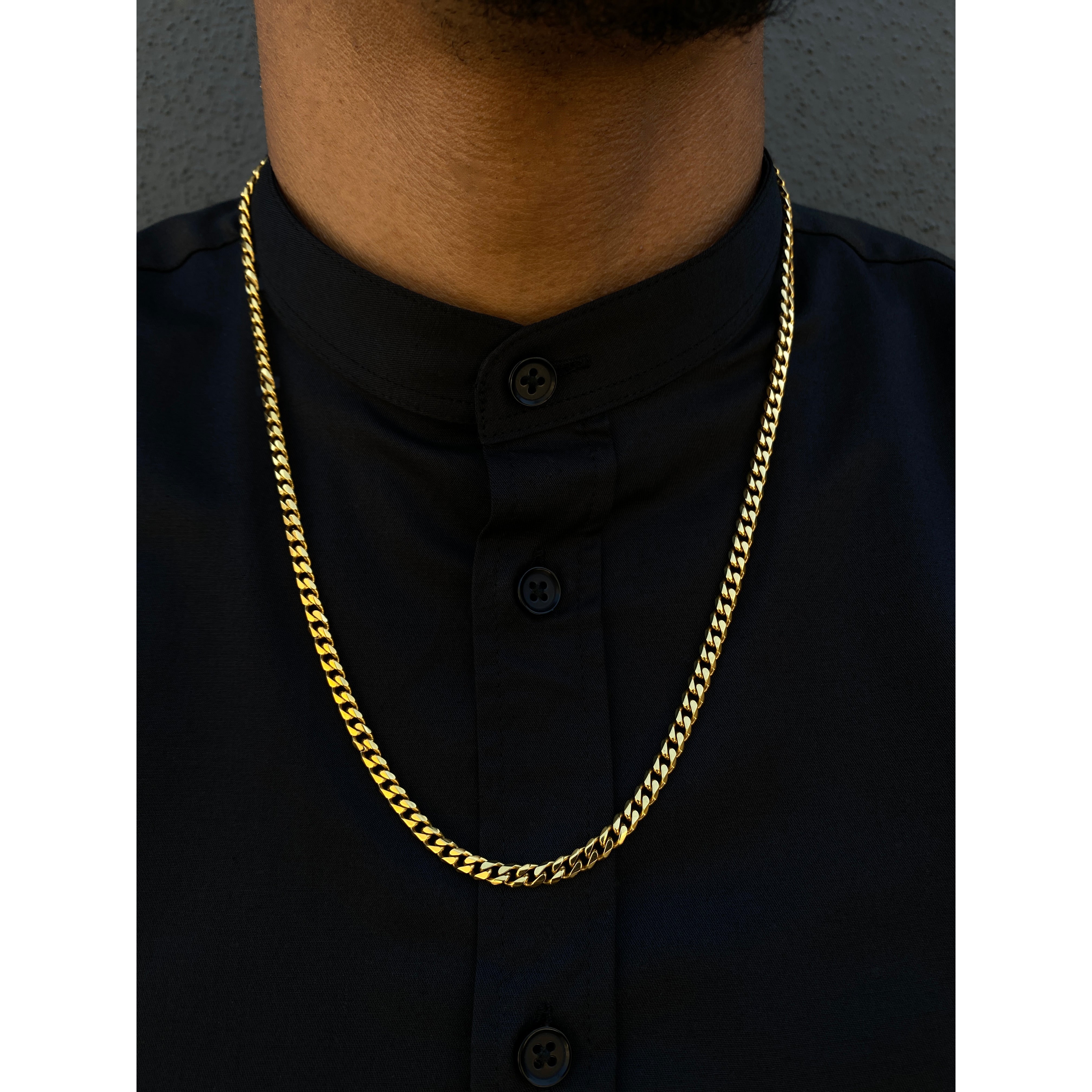 Gold Cuban Link Chain 5mm