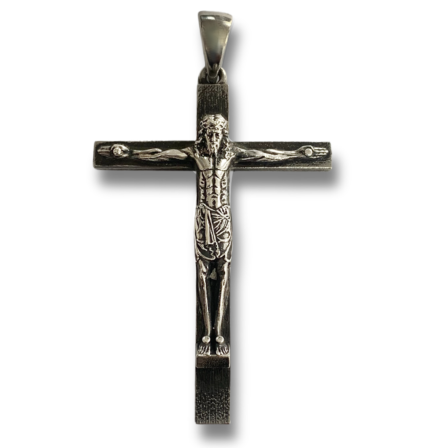 Sterling Silver Oxidized Crucifix