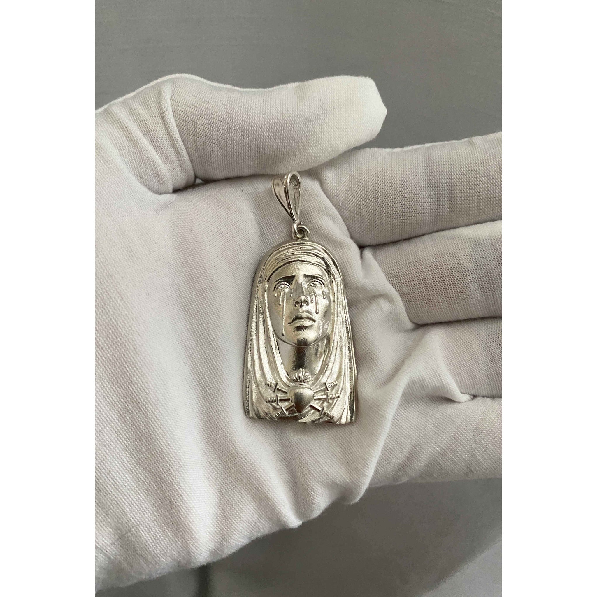 Sterling Silver Lady Of Sorrows Piece