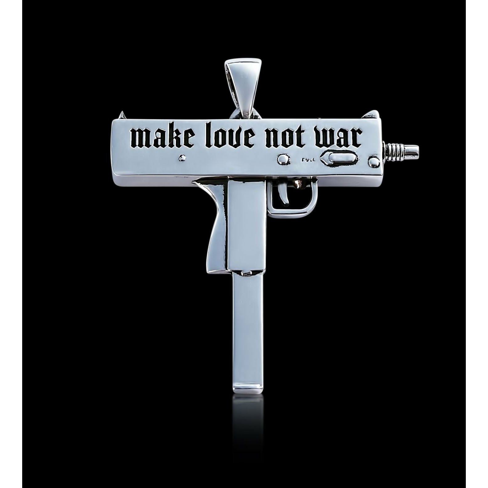 Sterling Silver Make Love Not War Piece