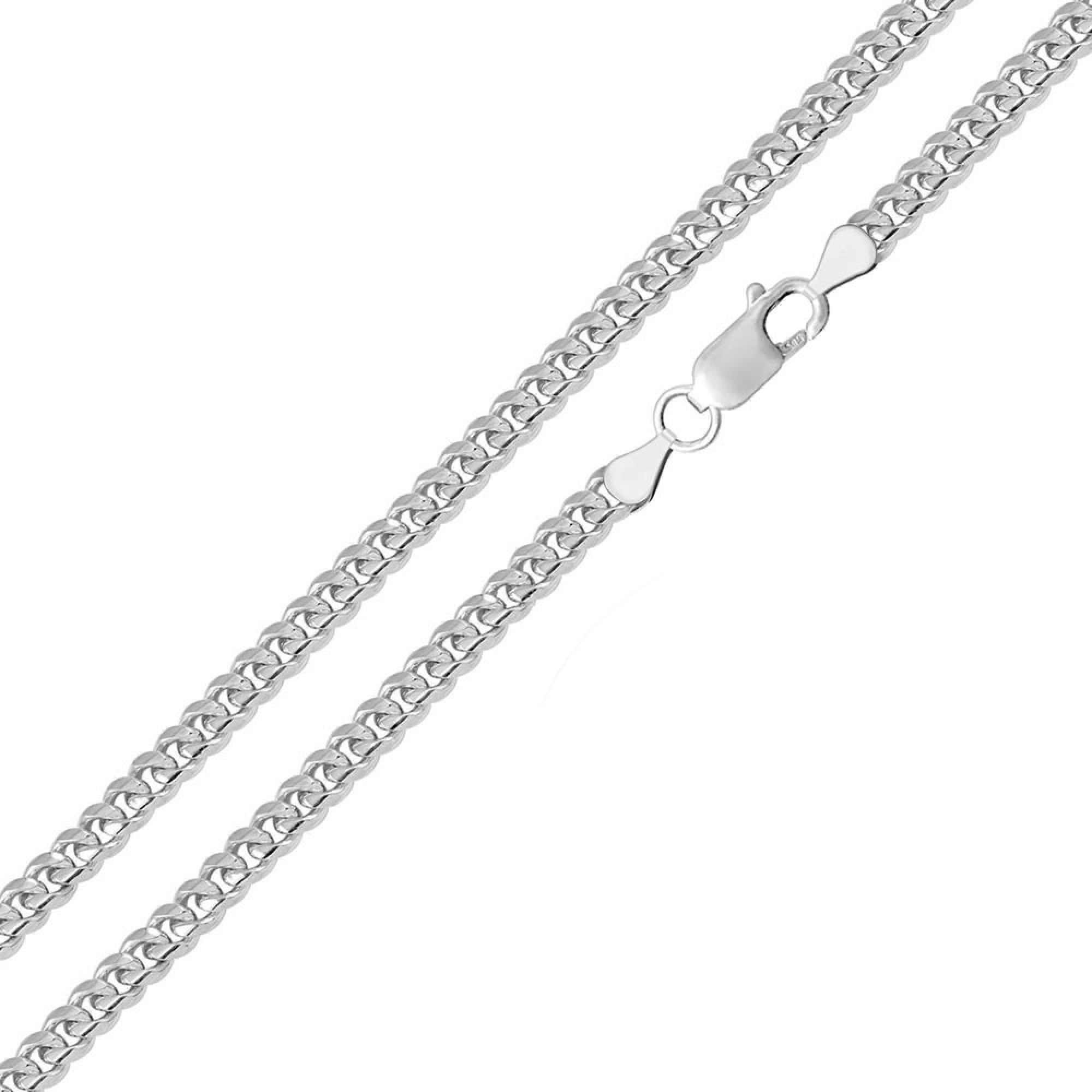 Sterling Silver Cuban Link Chain (4mm)