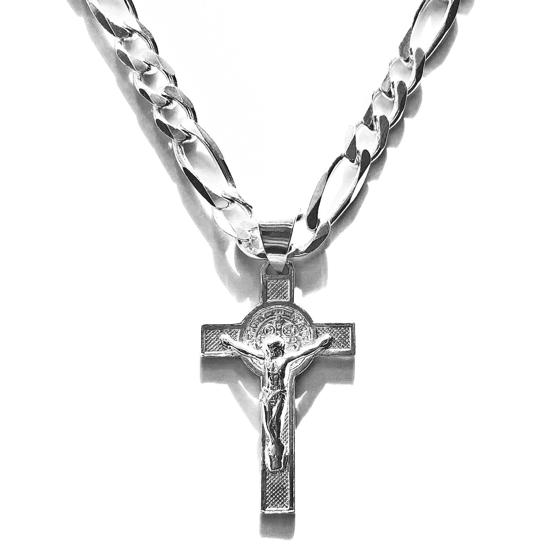 Sterling Silver Figaro Cross Product Photo 1