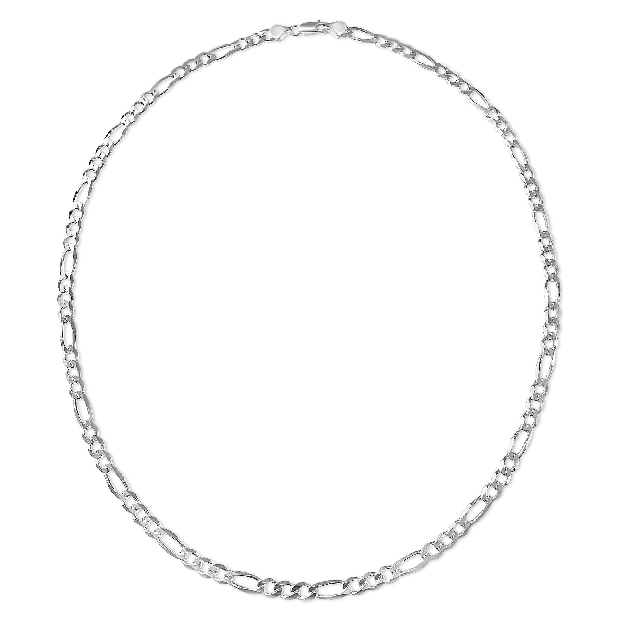 .925 Sterling Silver Figaro Chain