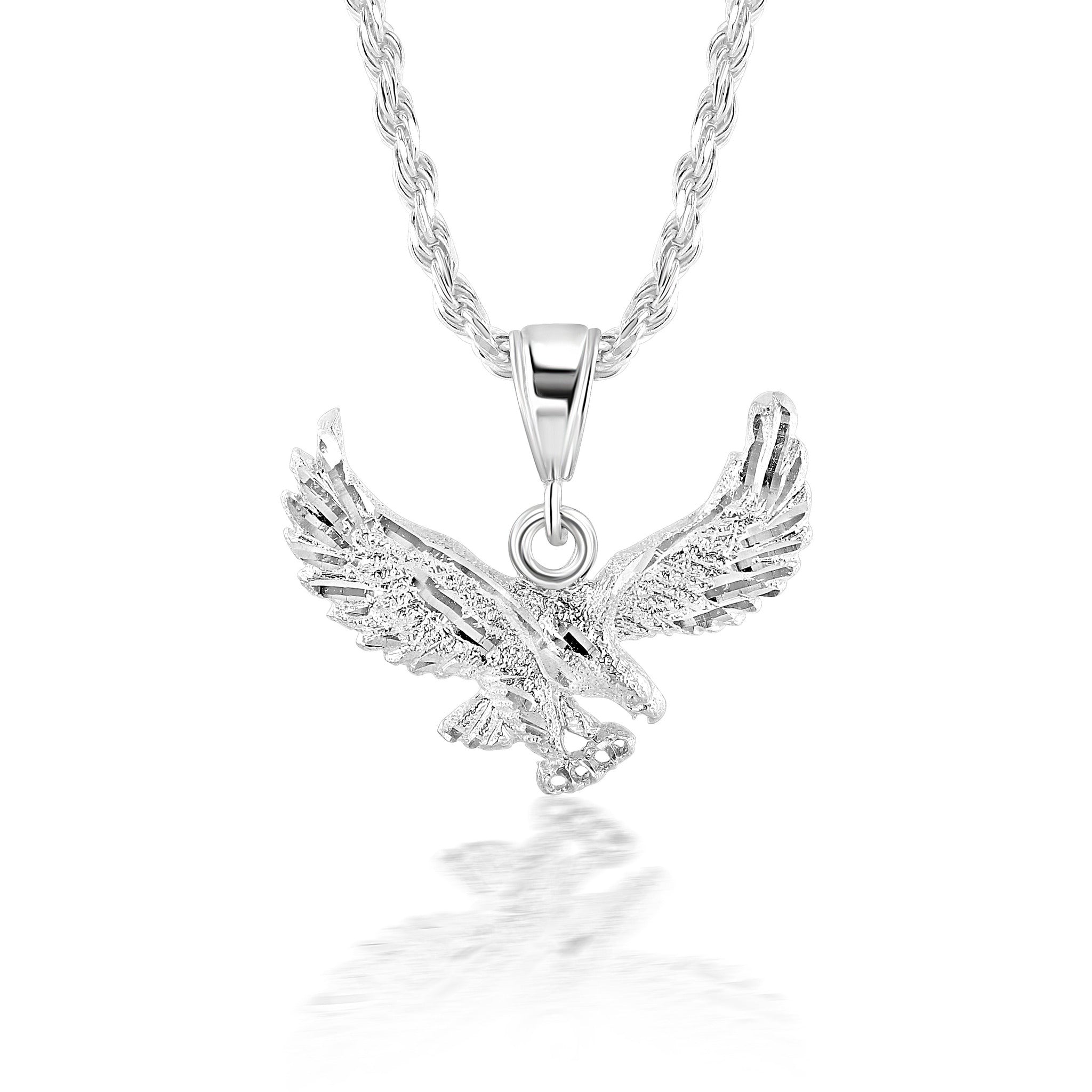 Sterling Silver Roped Eagle Product Photo 1