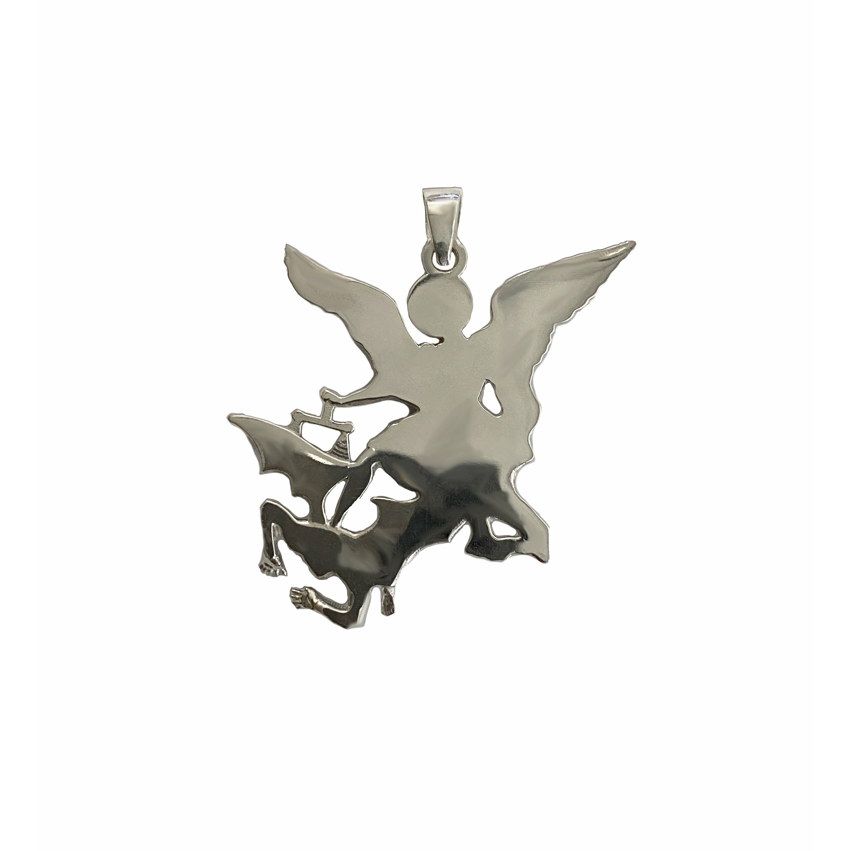 Sterling Silver Archangel Solid Back