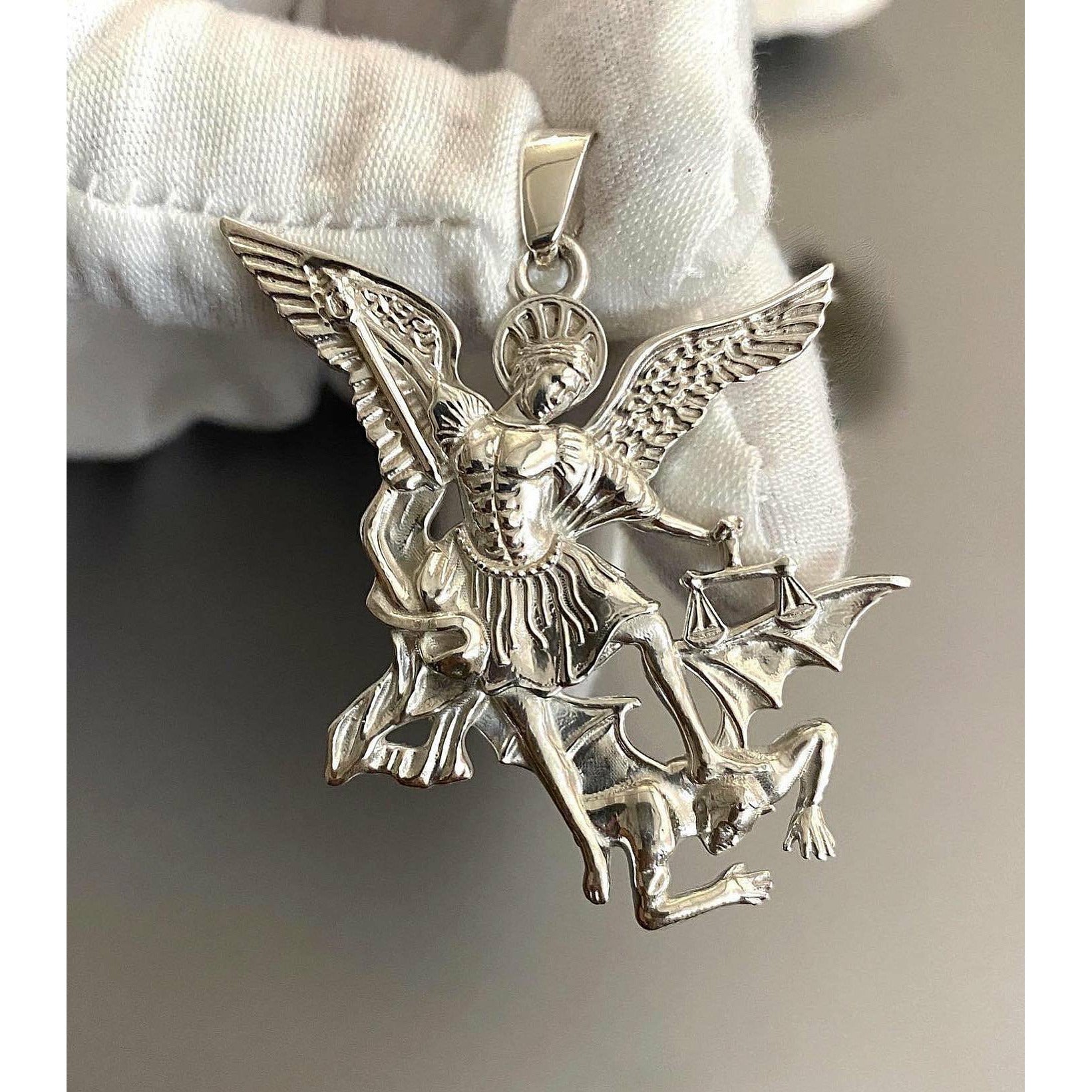 Sterling Silver XL Archangel Hand modeled